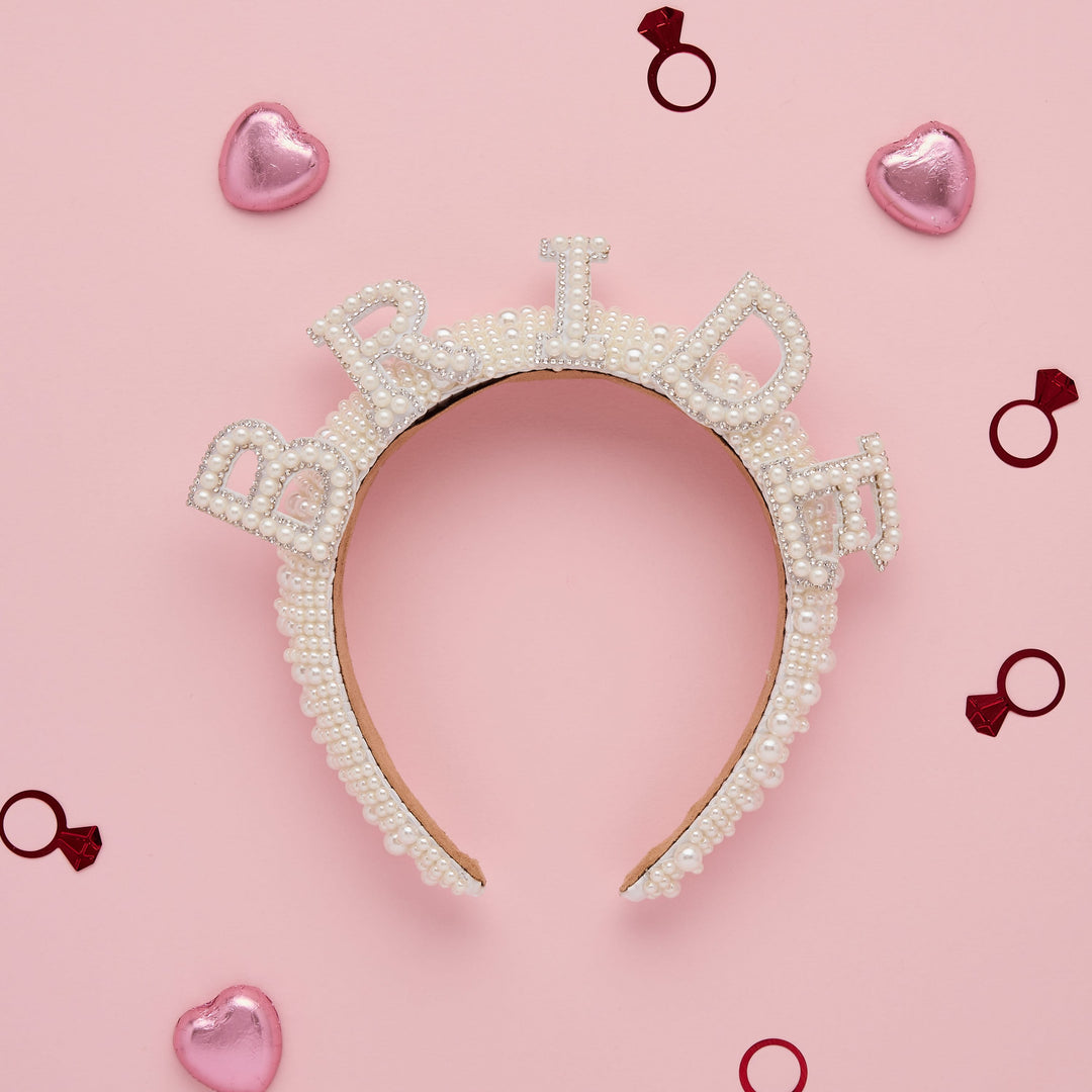 Pearl Bride Headband | Hen Party Supplies UK Party Accessories Pearl Bride Headband