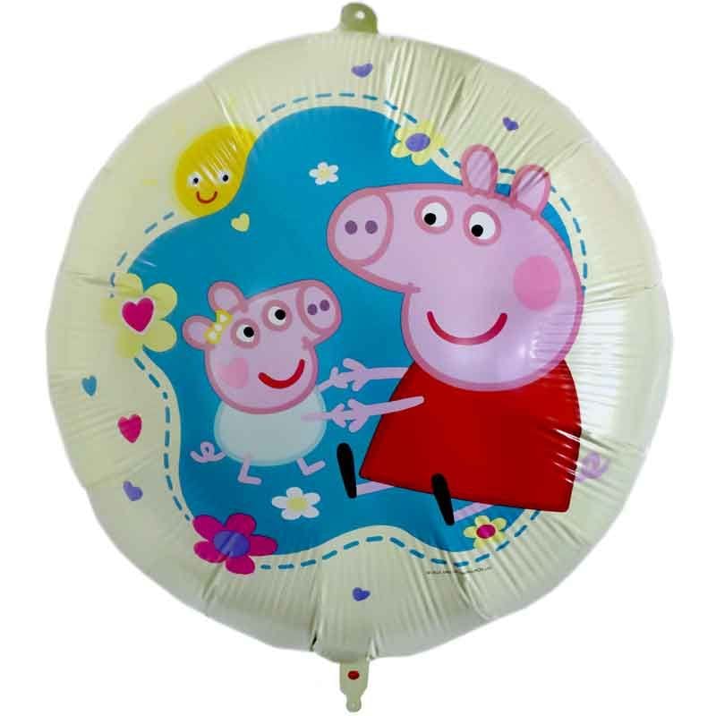Peppa Pig &amp; Baby Evie Foil Balloon 18inch Foil Balloon Peppa Pig &amp; Baby Evie Foil Balloon - 18inch