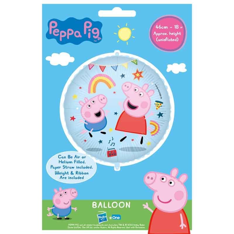 Peppa Pig Messy Play Foil Balloon 18inch Foil Balloon Peppa Pig Messy Play Foil Balloon - 18inch