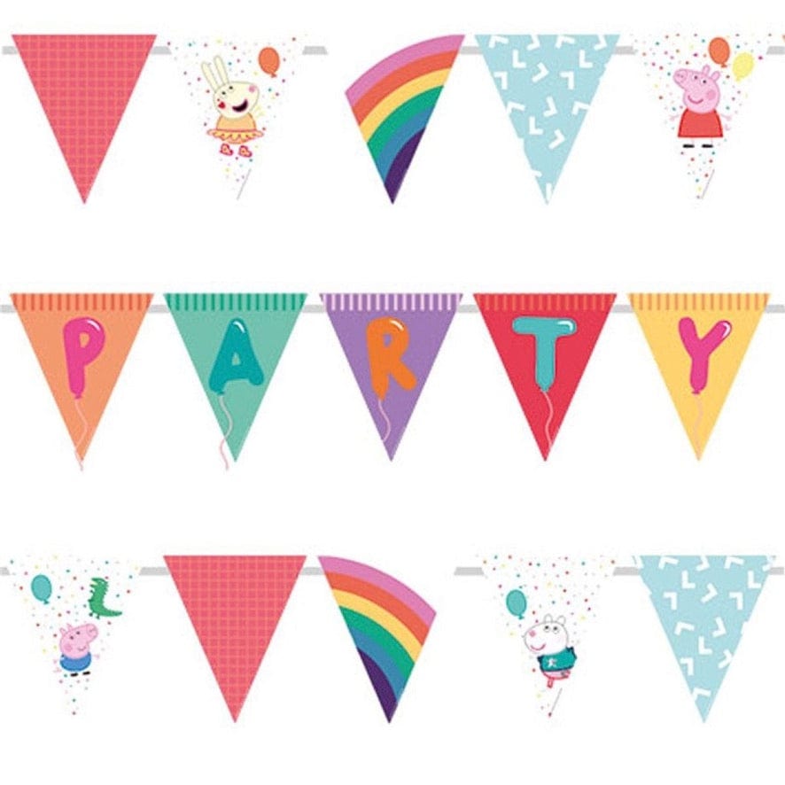 party plates Peppa Pig Party Banner