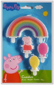 Candles Peppa Pig Party Candles x 4