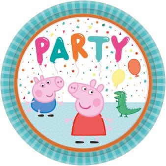 party plates Peppa Pig Party Large Plates x 8