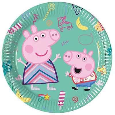 Peppa Pig Small Party Plates x 8 - Peppa Pig Party Supplies party plates Peppa Pig Small Party Plates x 8