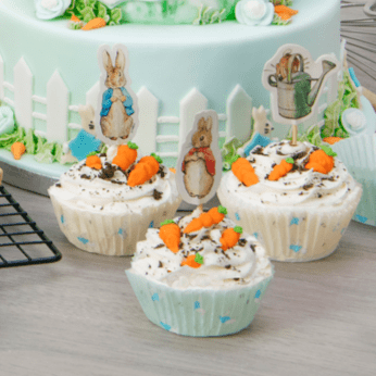 Cake Topper Peter Rabbit Cupcake Cake Toppers - Set of 12