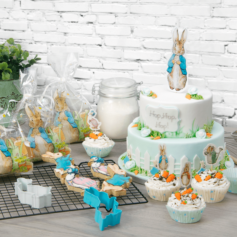 Cake Topper Peter Rabbit Cupcake Cake Toppers - Set of 12
