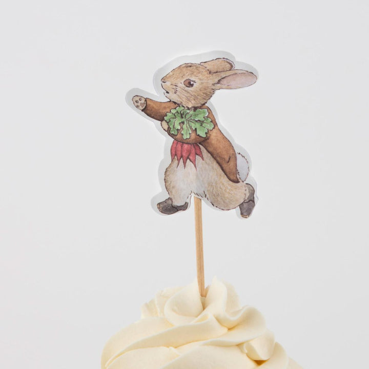 Peter Rabbit In The Garden Cupcake Kit x 24 | Meri Meri UK Cake Decorating Supplies Peter Rabbit™ In The Garden Cupcake Kit x 24 toppers