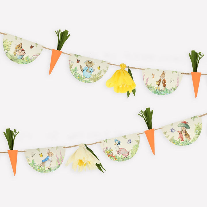 Peter Rabbit In The Garden Garland - Meri Meri Bunting Peter Rabbit In The Garden Garland