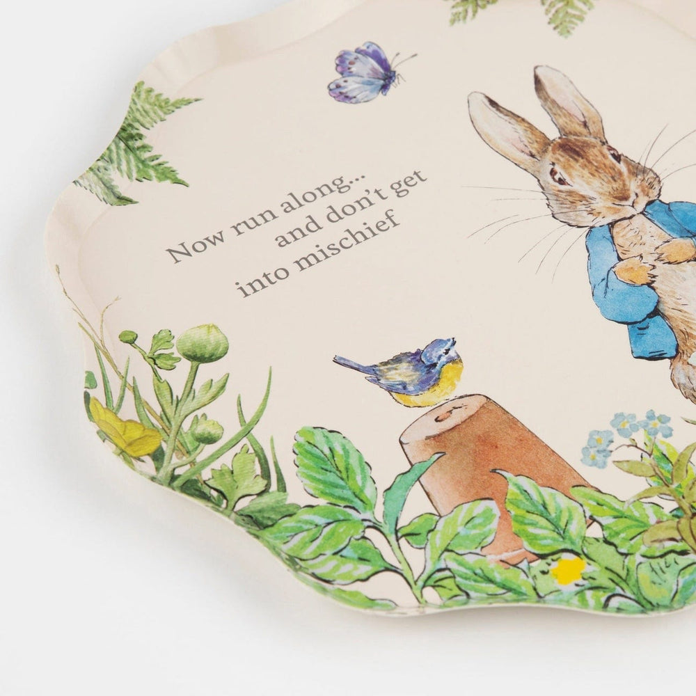 Peter Rabbit In The Garden Side Plates x 8 - Meri Meri party plates Peter Rabbit In The Garden Side Plates x 8