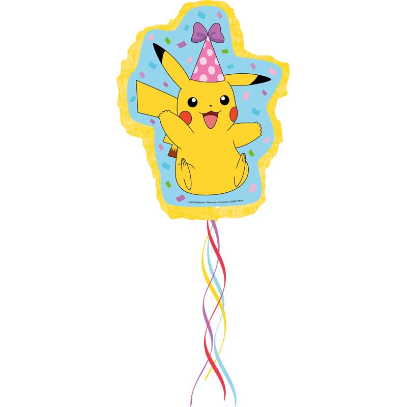 Pikachu Pinata | Pokemon Birthday Party Games & Decorations Pinata Pokémon Pikachu 3D Paper Party Pinata