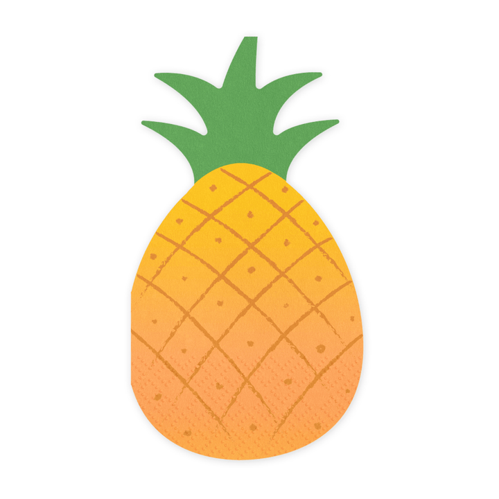 Pineapple Party Napkins (Pack of 20) | Tropical Party Napkins Paper Napkins Pineapple Party Napkins - Pack of 20