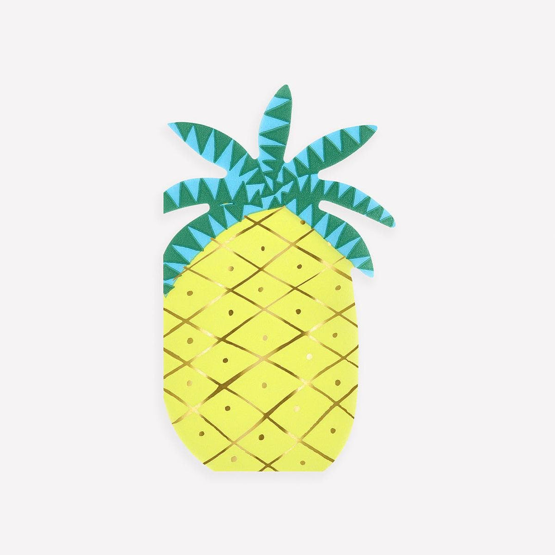 Pineapple Party Napkins x 16 | Meri Meri party napkins Pineapple Party Napkins x 16