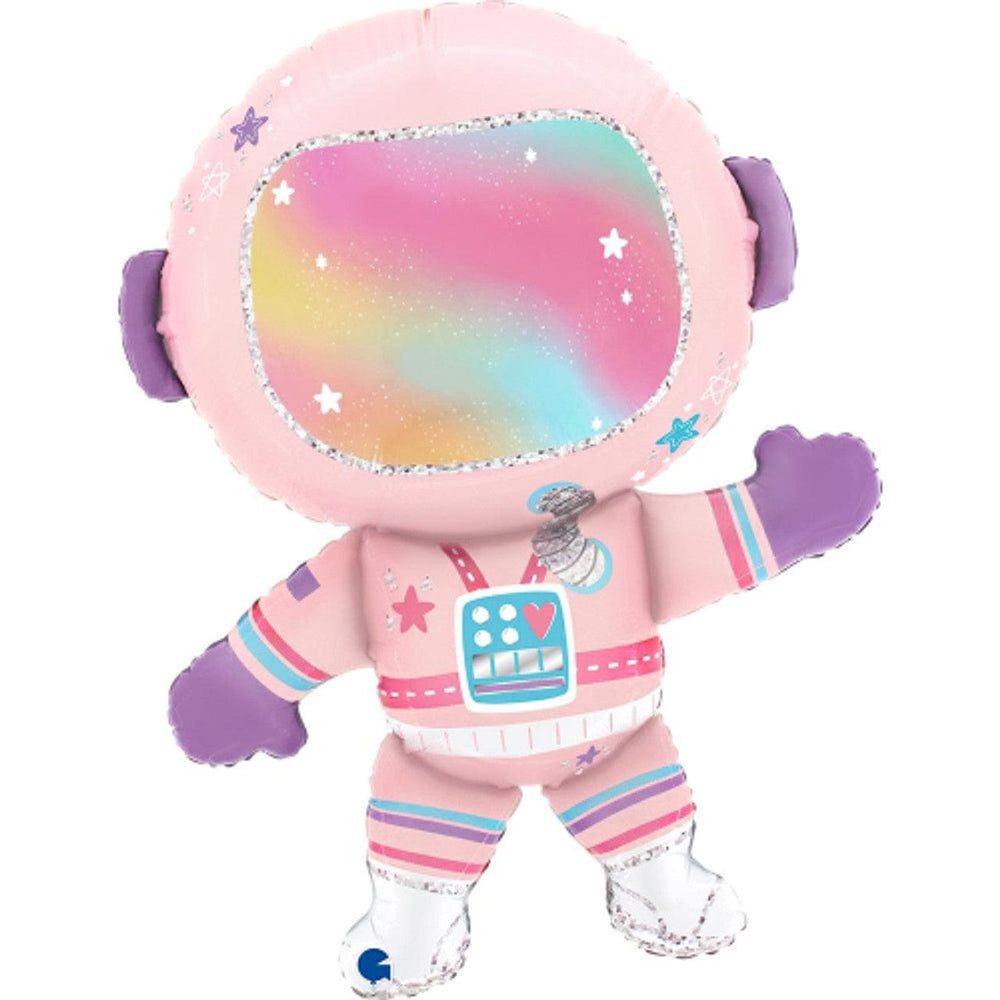 Pink Astronaut Foil Balloon - 28 inch Balloons Pink Astronaut Foil Balloon - 28 inch