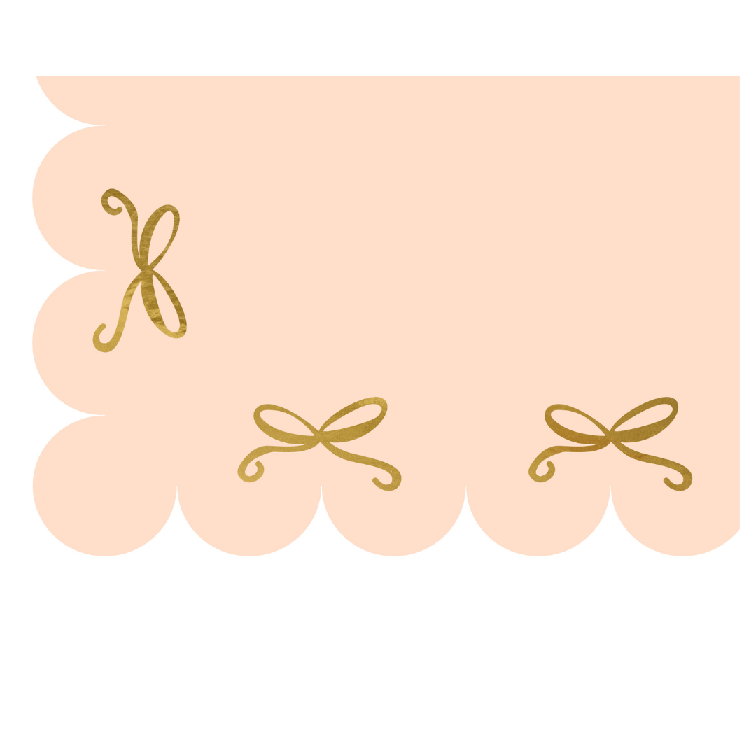 Pink Bow Paper Party Tablecloth table cover Pink Bow Party Paper Tablecloth