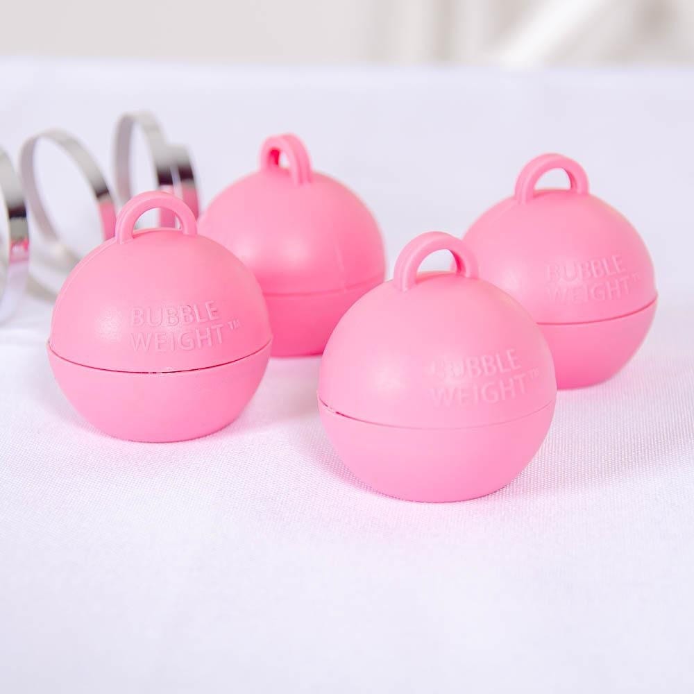 Pink Bubble Balloon Weights - Pale Pink x 4 Pink Bubble Balloon Weights - Pale Pink x 4