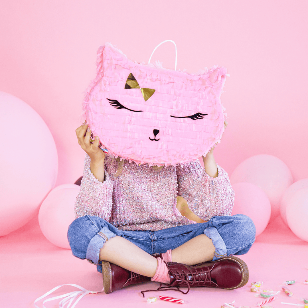 Pink Cat Pinata - Cat Birthday Party Supplies Piñatas Pink Cat Party Pinata