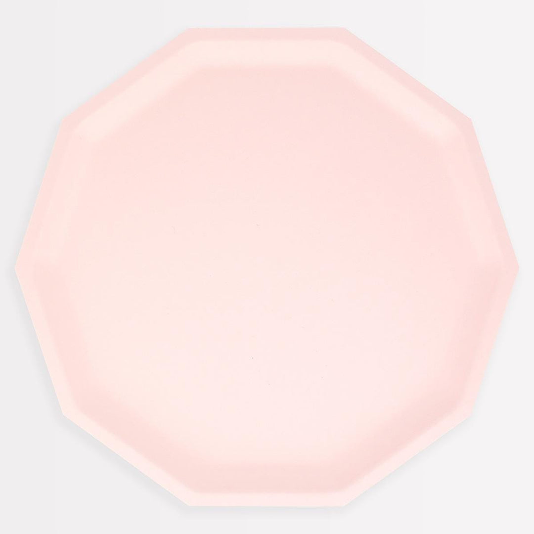 Pink Decagon Compostable Dinner Party Plates x 8 | Meri Meri party plates Pink Decagon Compostable Dinner Party Plates x 8