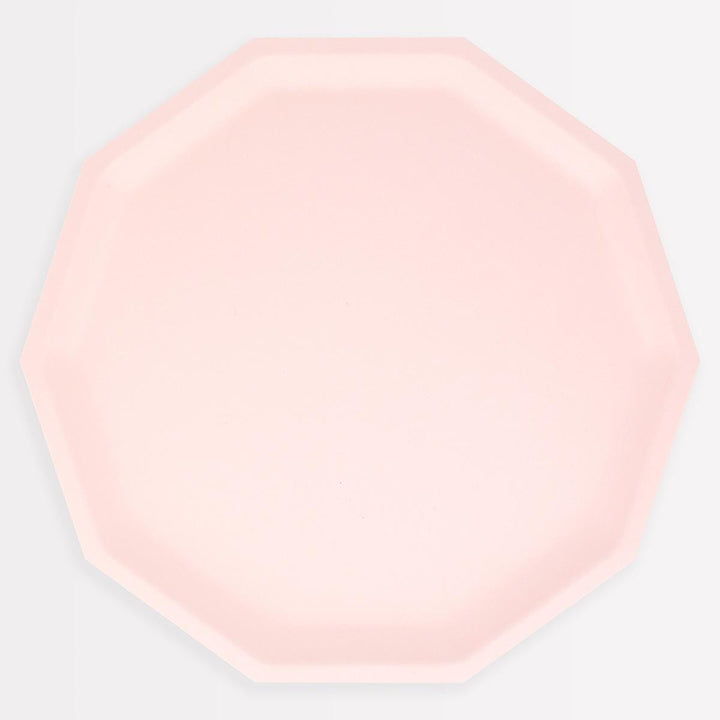 Pink Decagon Compostable Dinner Party Plates x 8 | Meri Meri party plates Pink Decagon Compostable Dinner Party Plates x 8