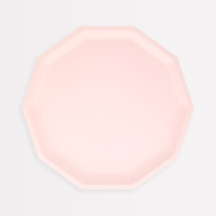Pink Decagon Compostable Side Party Plates x 8 | Meri Meri party plates Pink Decagon Compostable Side Party Plates x 8