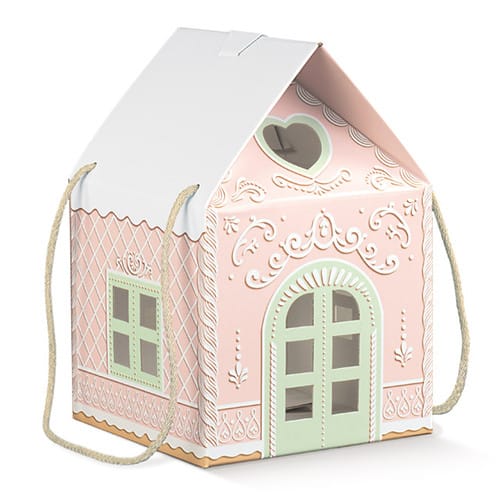 Pink Elf Arrival House Box with Handles x 1 - Elf Arrival Box elf doll Pink Elf Arrival House Box with Handles x 1