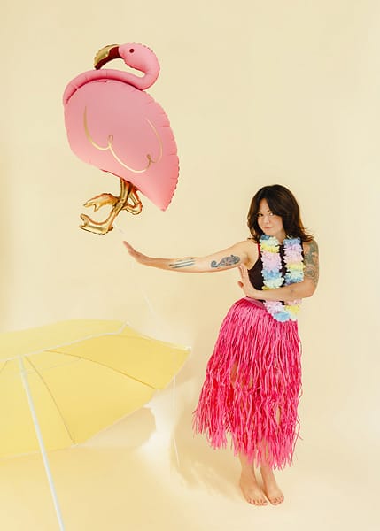 Pink Flamingo Foil Balloon - Tropical Party Balloons Foil Balloon Pink Flamingo Foil Balloon