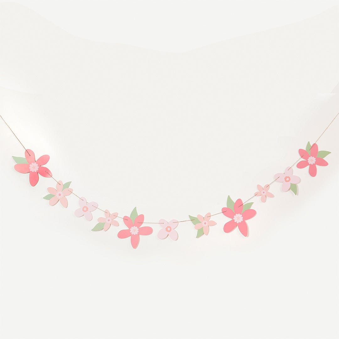 Bunting Pink Flower Party Garland