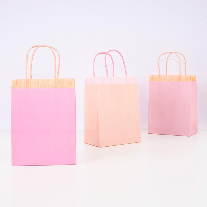 Pink Fringe Party Bags x 8 | Meri Meri | Little Big Party Party Bags Pink Fringe Party Bags x 8