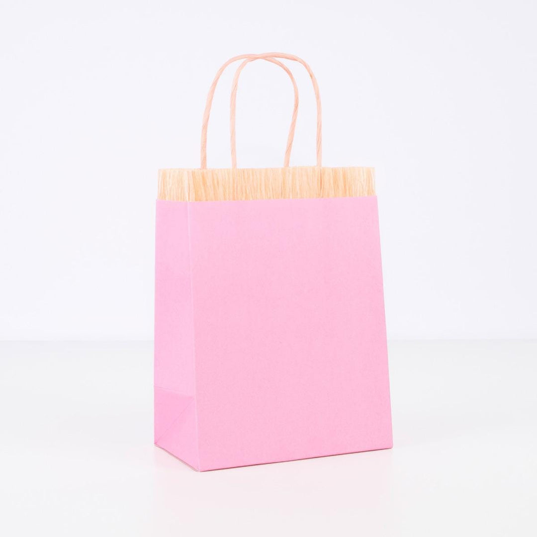 Pink Fringe Party Bags x 8 | Meri Meri | Little Big Party Party Bags Pink Fringe Party Bags x 8