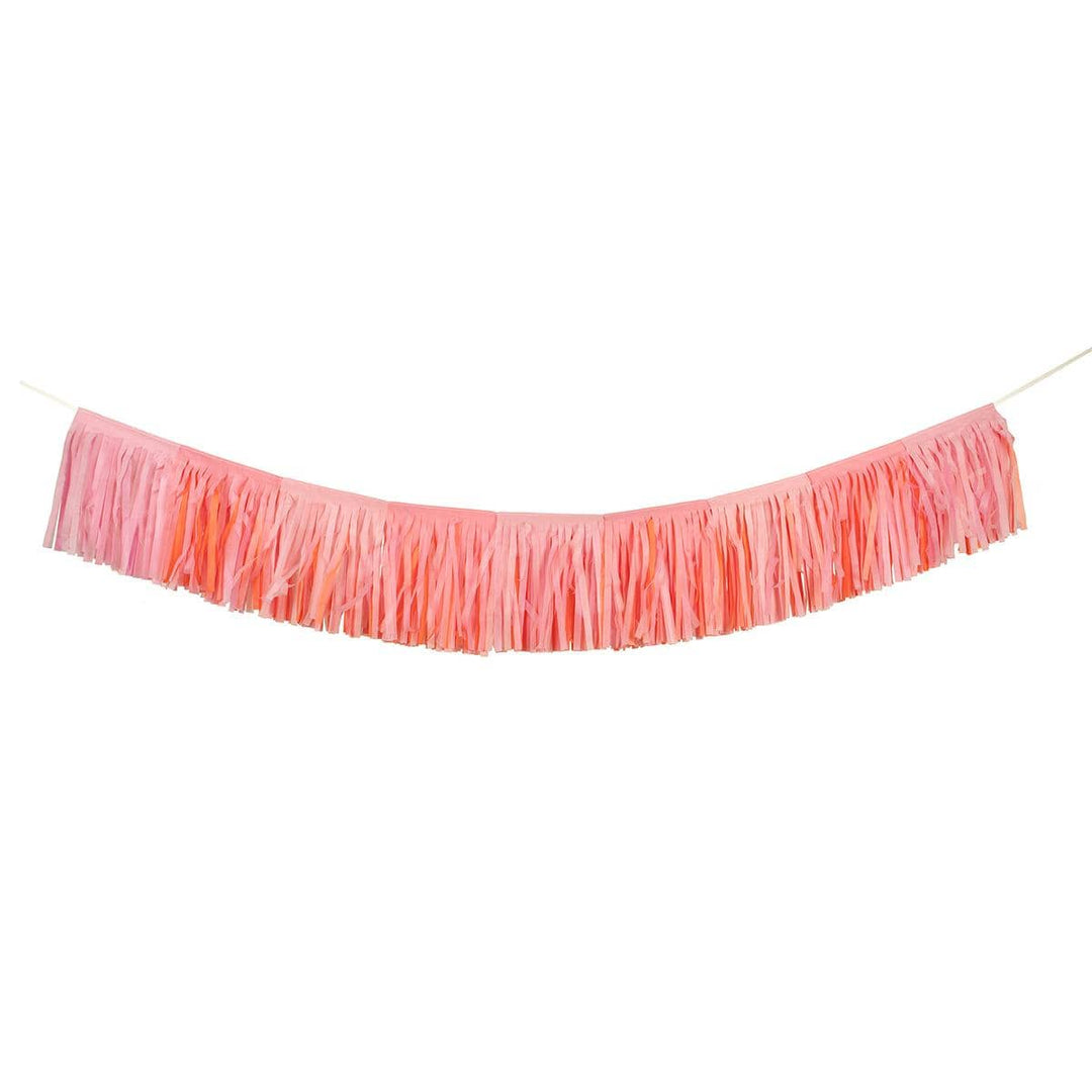 Pink Fringe Party Garland | Meri Meri Bunting Pink Fringe Party Garland