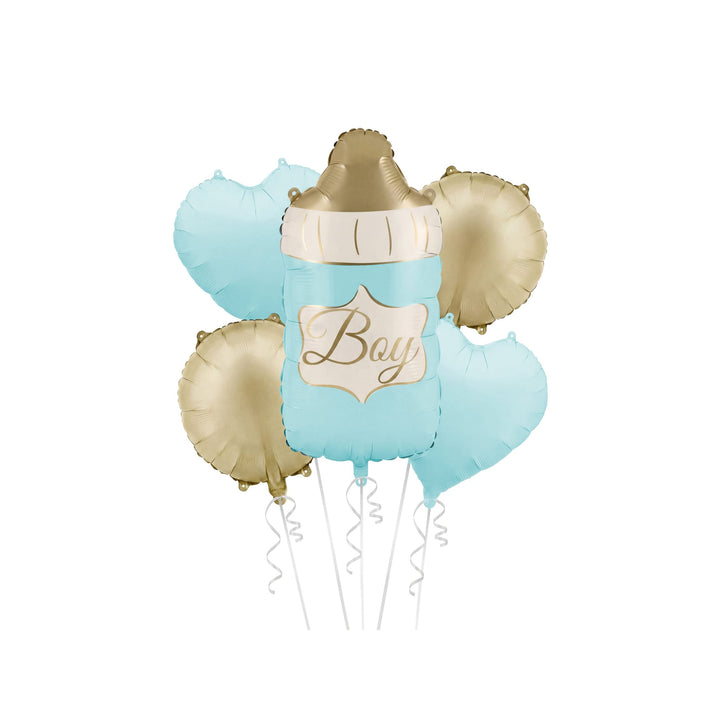 Pink &amp; Gold Foil Balloon Bouquet Set x 5 Foil Balloon Pink &amp; Gold Foil Balloon Bouquet Set x 5 Blue &amp; Gold
