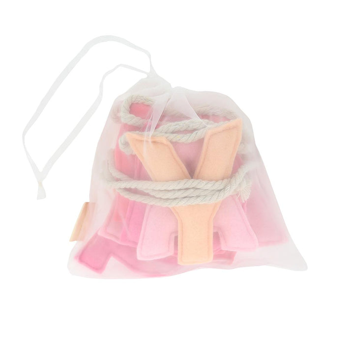 Pink Happy Birthday Felt Party Garland | Meri Meri Bunting Pink Happy Birthday Felt Party Garland