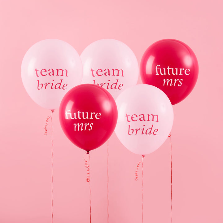 Pink Hen Party Balloons x 5 - Hen Party Decorations UK Balloons Pink Hen Party Balloons x 5
