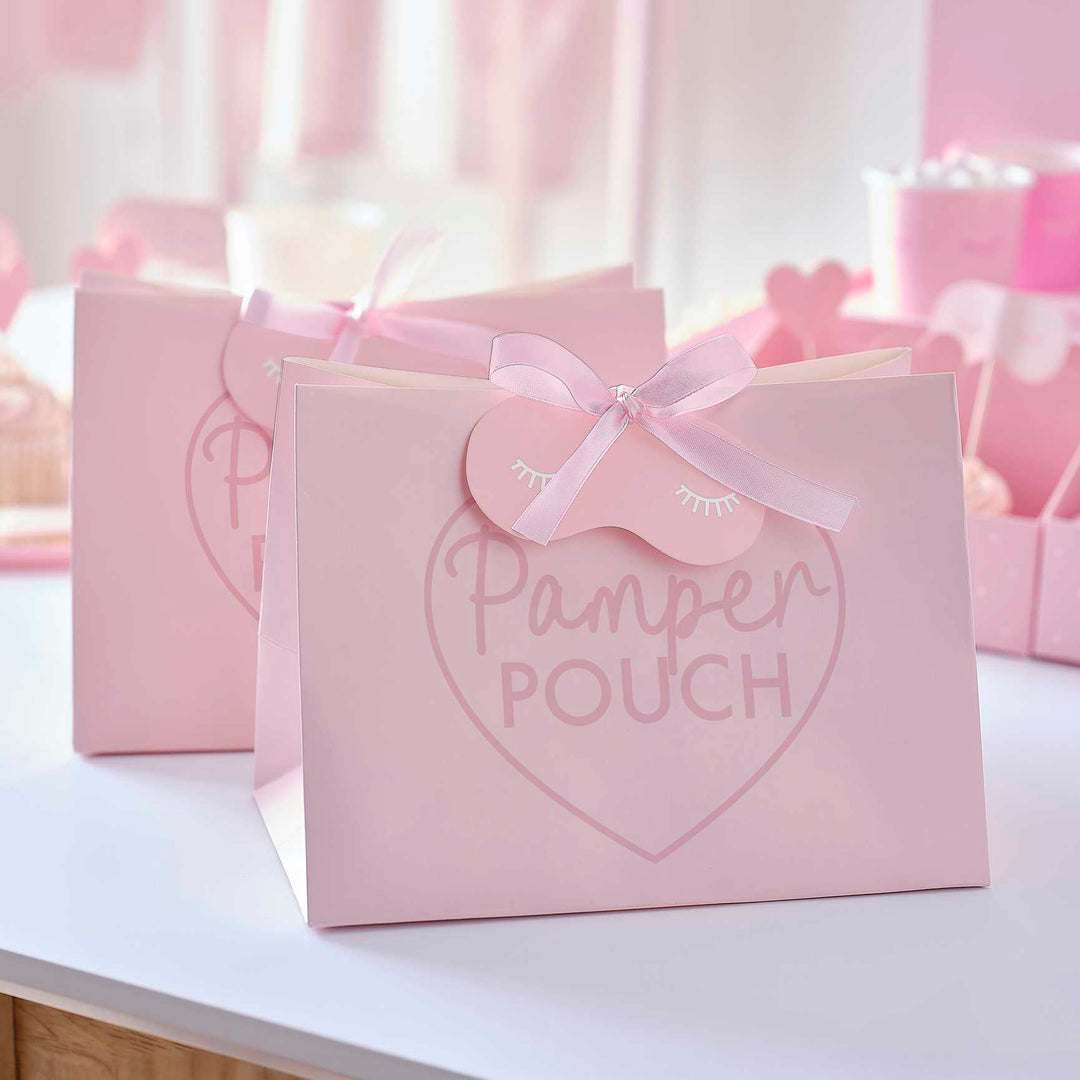 party bags Pink Pamper Party Bags x 5