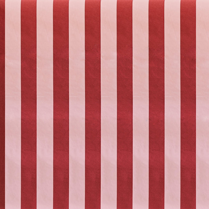 Pink &amp; Red Stripe Paper Tablecloth | Hootyballoo Christmas Tableware Tablecloths Pink &amp; Red Stripe Paper Tablecloth