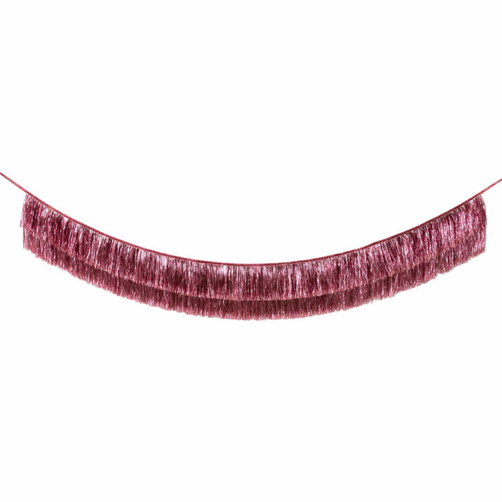Pink Tinsel Fringe Christmas Garland | Meri Meri Christmas Garlands Bunting Pink Tinsel Fringe Christmas Garland
