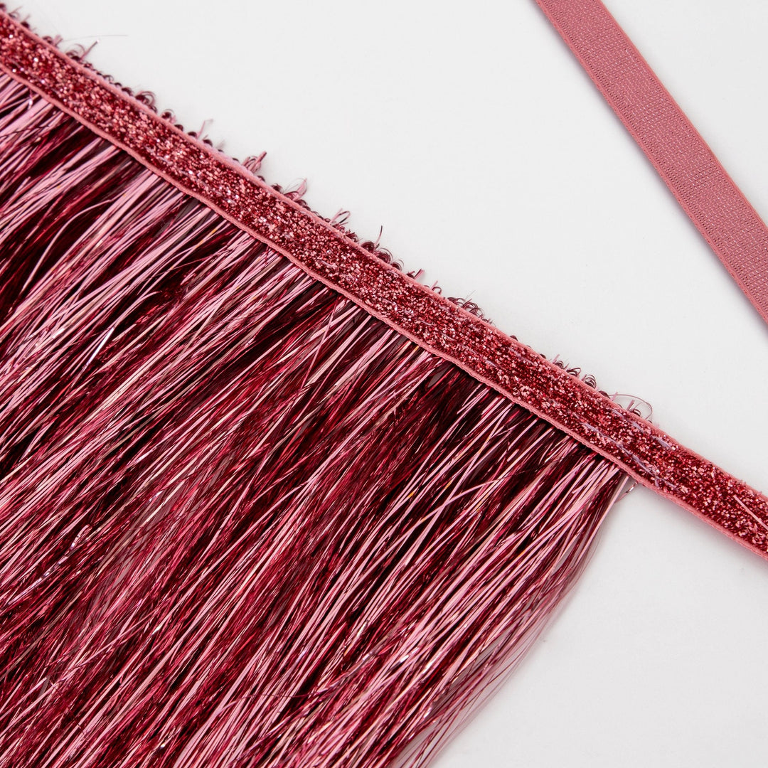 Pink Tinsel Fringe Christmas Garland | Meri Meri Christmas Garlands Bunting Pink Tinsel Fringe Christmas Garland