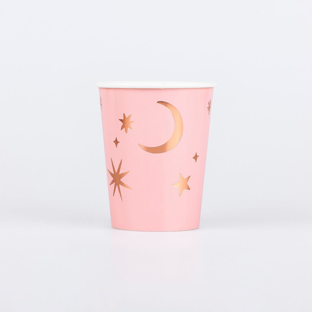 Pink Witch Party Cups x 8 | Meri Meri Halloween Table party cups Pink Witch Party Cups x 8