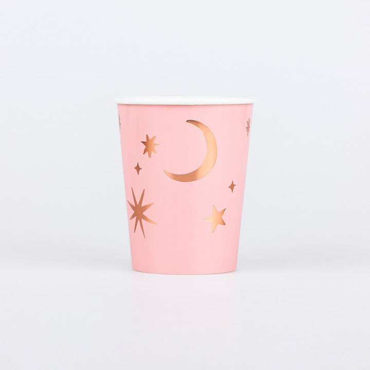 Pink Witch Party Cups x 8 | Meri Meri Halloween Table party cups Pink Witch Party Cups x 8