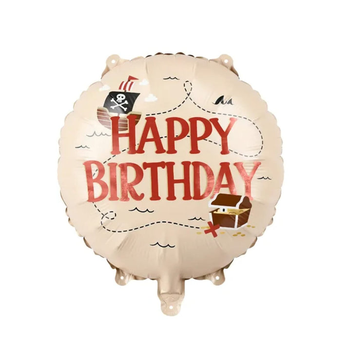 Pirate Happy Birthday Foil Balloon (18 inch) - Party Deco Balloons Foil Balloon Pirate Happy Birthday Foil Balloon (18 inch)
