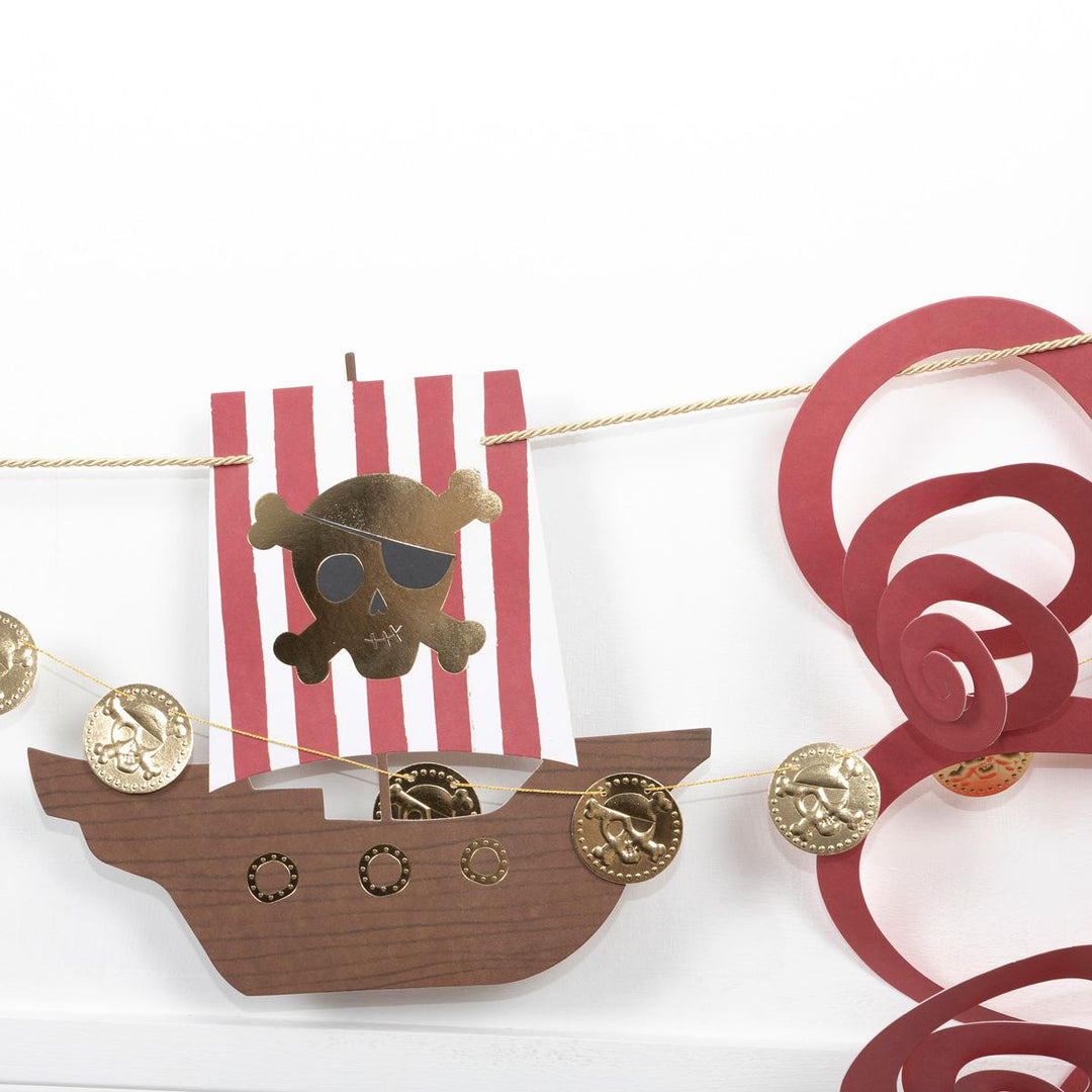 Pirate Icon Party Garland Set | Meri Meri Bunting Pirate Icon Party Garland Set