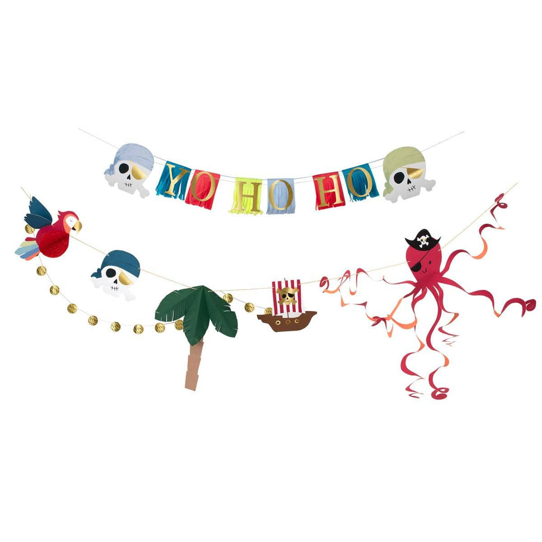 Pirate Icon Party Garland Set | Meri Meri Bunting Pirate Icon Party Garland Set