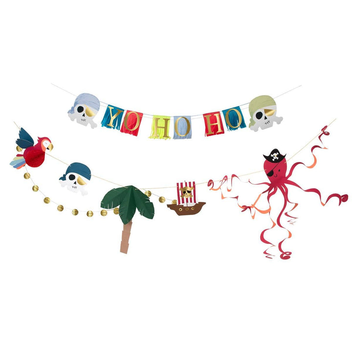 Pirate Icon Party Garland Set | Meri Meri Bunting Pirate Icon Party Garland Set