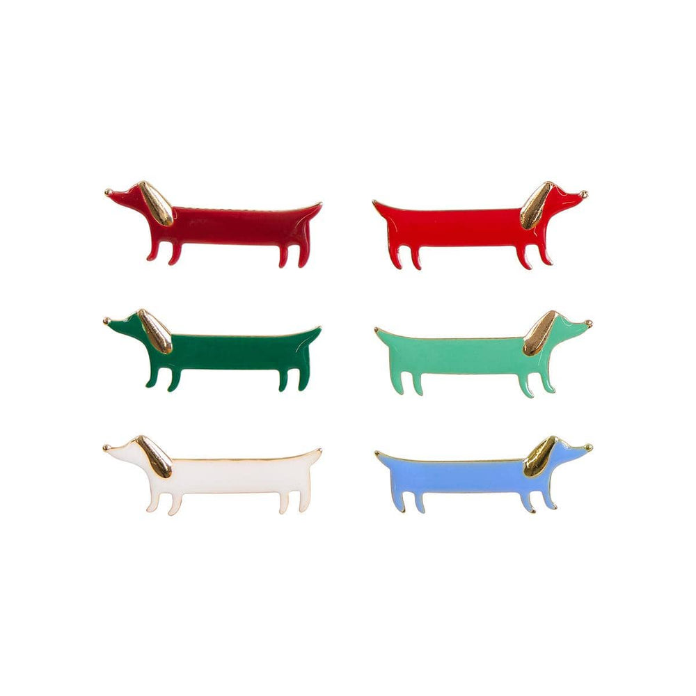Plaid Sausage Dog Christmas Crackers x 6 | Meri Meri christmas crackers Plaid Sausage Dog Christmas Crackers x 6