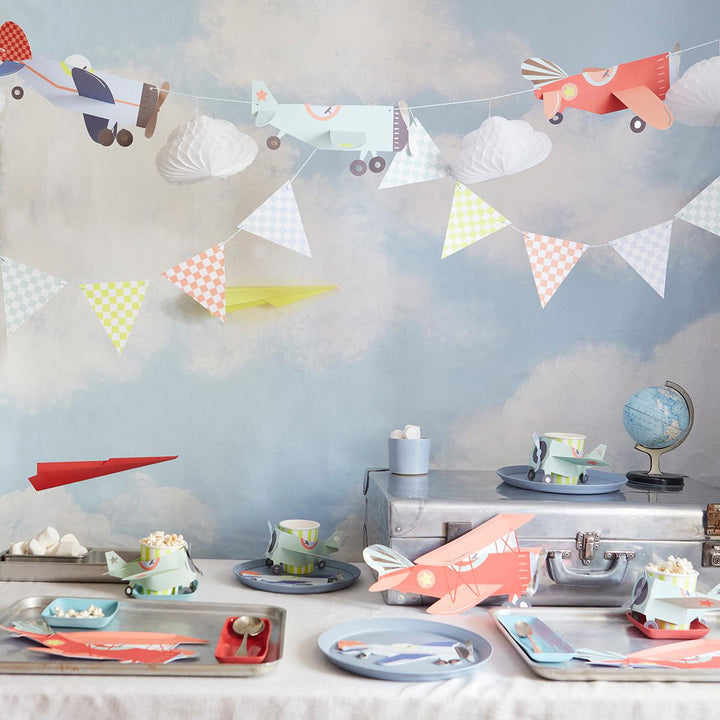 Plane Party Cups x 8 | Meri Meri Transport Party party cups Plane Party Cups x 8