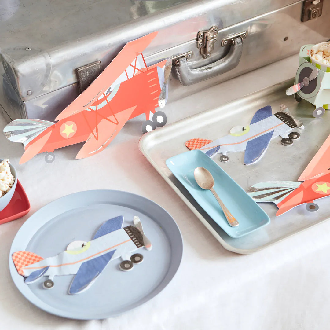Plane Party Napkins x 16 | Meri Meri Plane Party Tableware UK Napkins Plane Party Napkins x 16