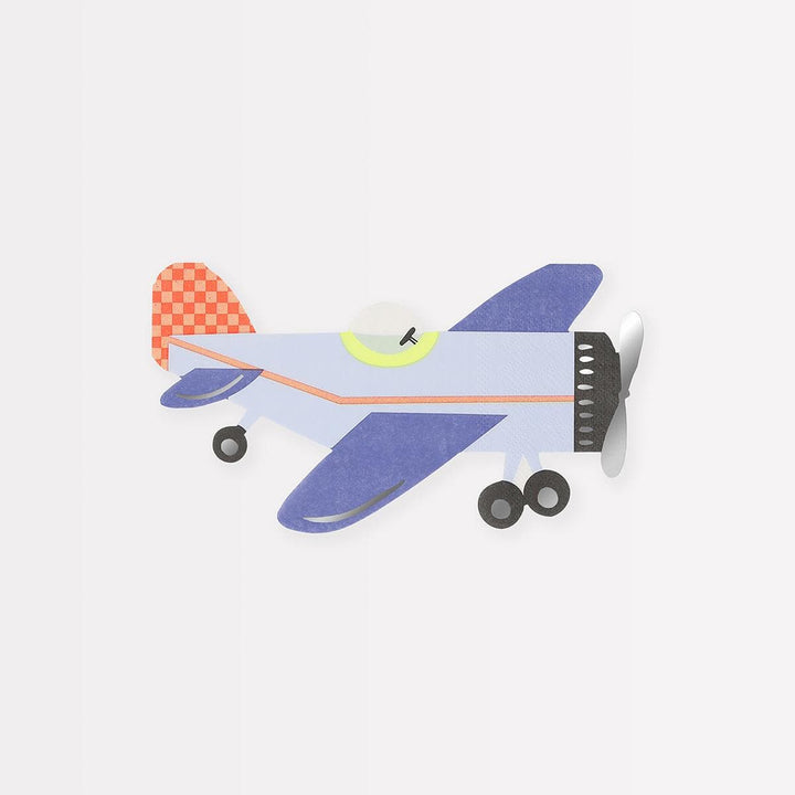 Plane Party Napkins x 16 | Party Tableware UK Napkins Plane Party Napkins x 16