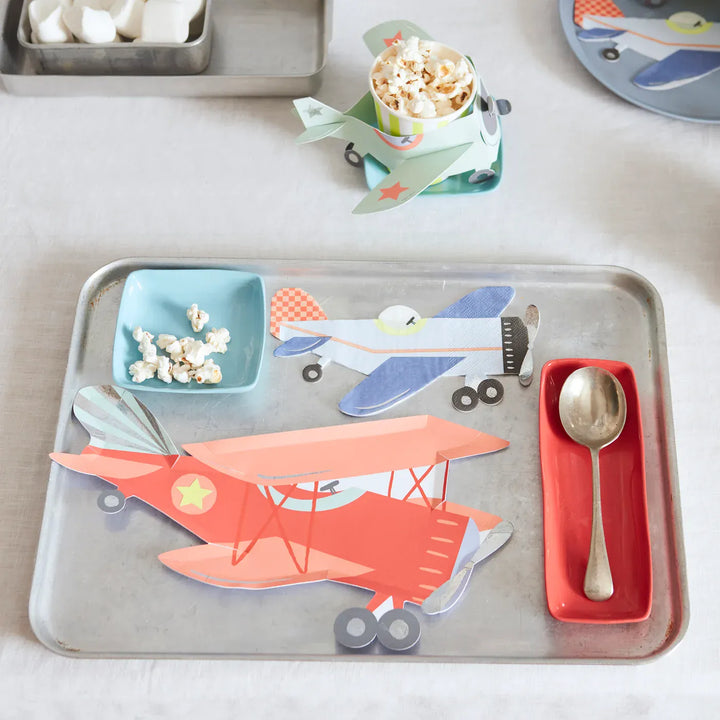 Plane Party Plates x 8 | Meri Meri Plane Party Supplies UK Plates Plane Party Plates x 8