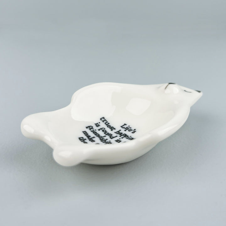 Porcelain Bear Trinket Dish Life&