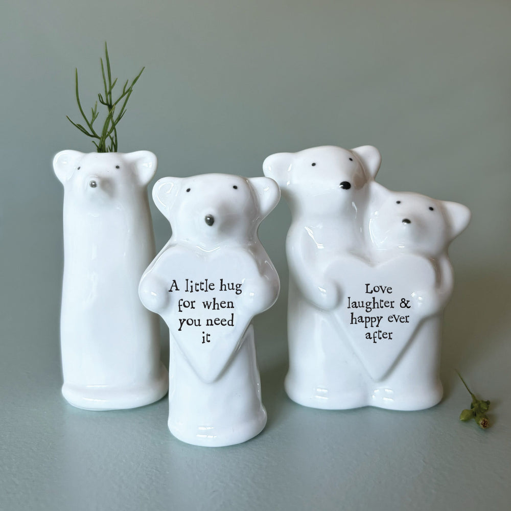 Porcelain Heart Animal Mouse Keepsake | East of India ornament East of India Porcelain Heart Animal Keepsake - Mouse