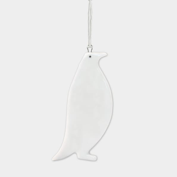 Porcelain Penguin Hanging Decoration | East of India Hanging Decoration East of India Porcelain Hanging Decoration - Penguin