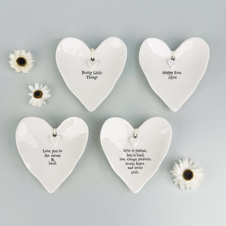 Porcelain Ring Dish, Happy Ever After | East of India ring dish East of India Porcelain Ring Dish - Happy Ever After